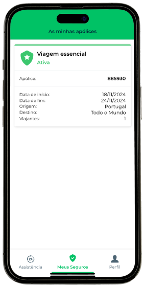 Seguro de viagem App